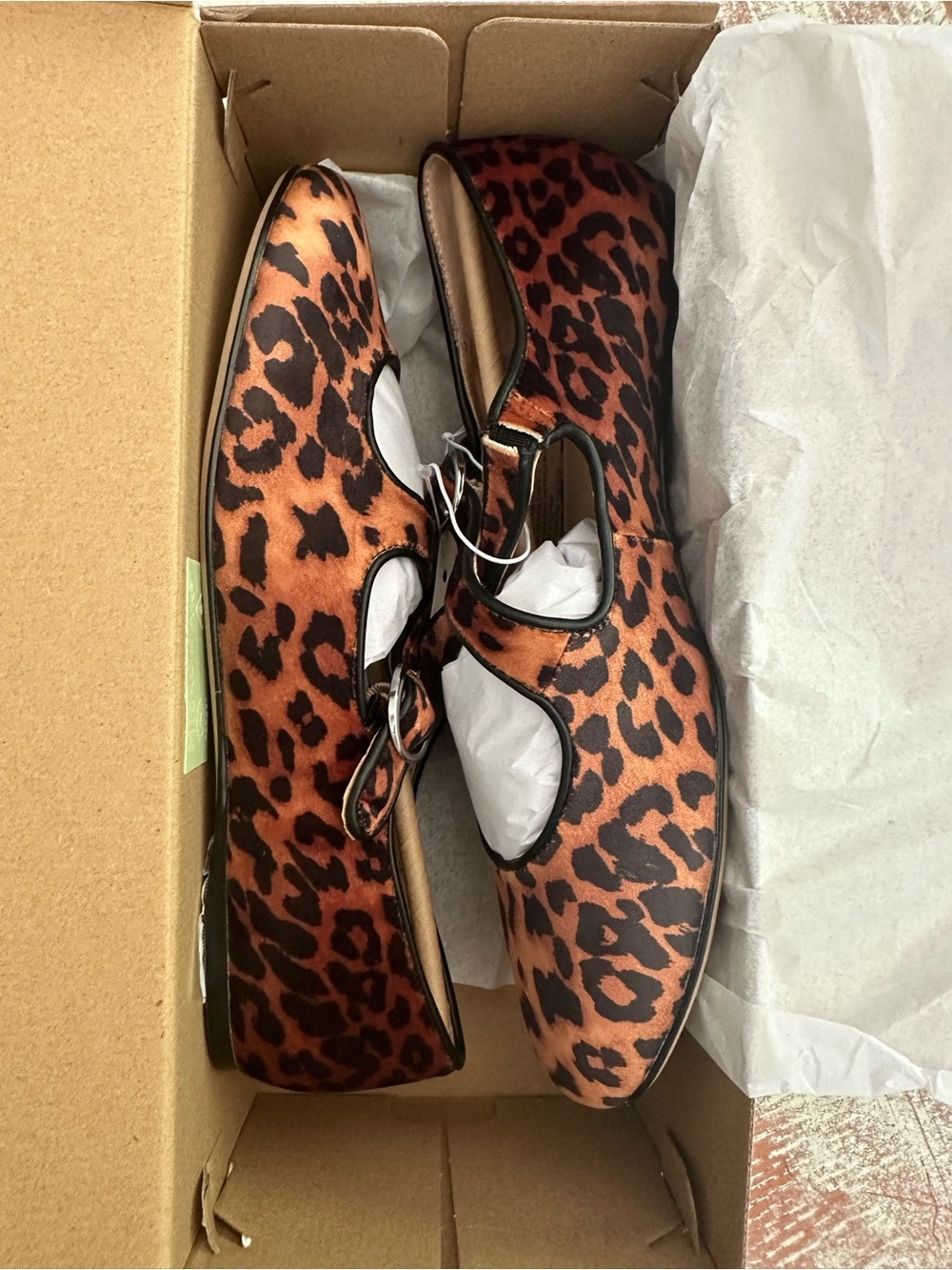 a new day Leopard Print flats- Brown - Picture 2 of 5